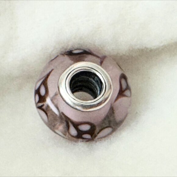 Pandora Pink Butterfly Kisses Glass Bead Murano ONLY 2 LEFT - Picture 2 of 3